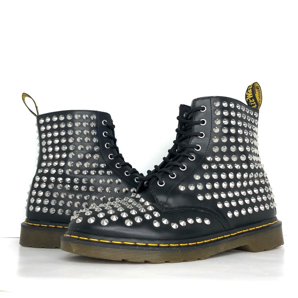 Dr Martens Spike Mettalic Studs 1460 Ankle Boots Men’s 13 Shoes - Picture 1 of 12